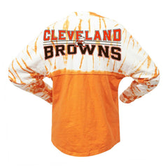 Cleveland Browns Women's Vintage Bamboo Spirit Jersey Long Sleeve T-Shirt Orange