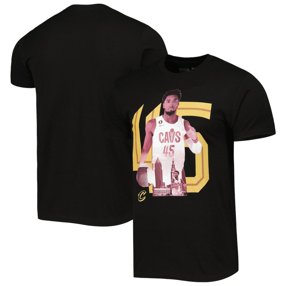 Donovan Mitchell Cleveland Cavaliers Stadium Essentials Player Metro T-Shirt Black