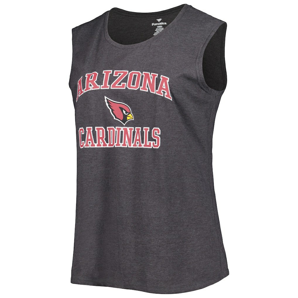 Arizona Cardinals Women's Plus Size Tank Top Heather Charcoal