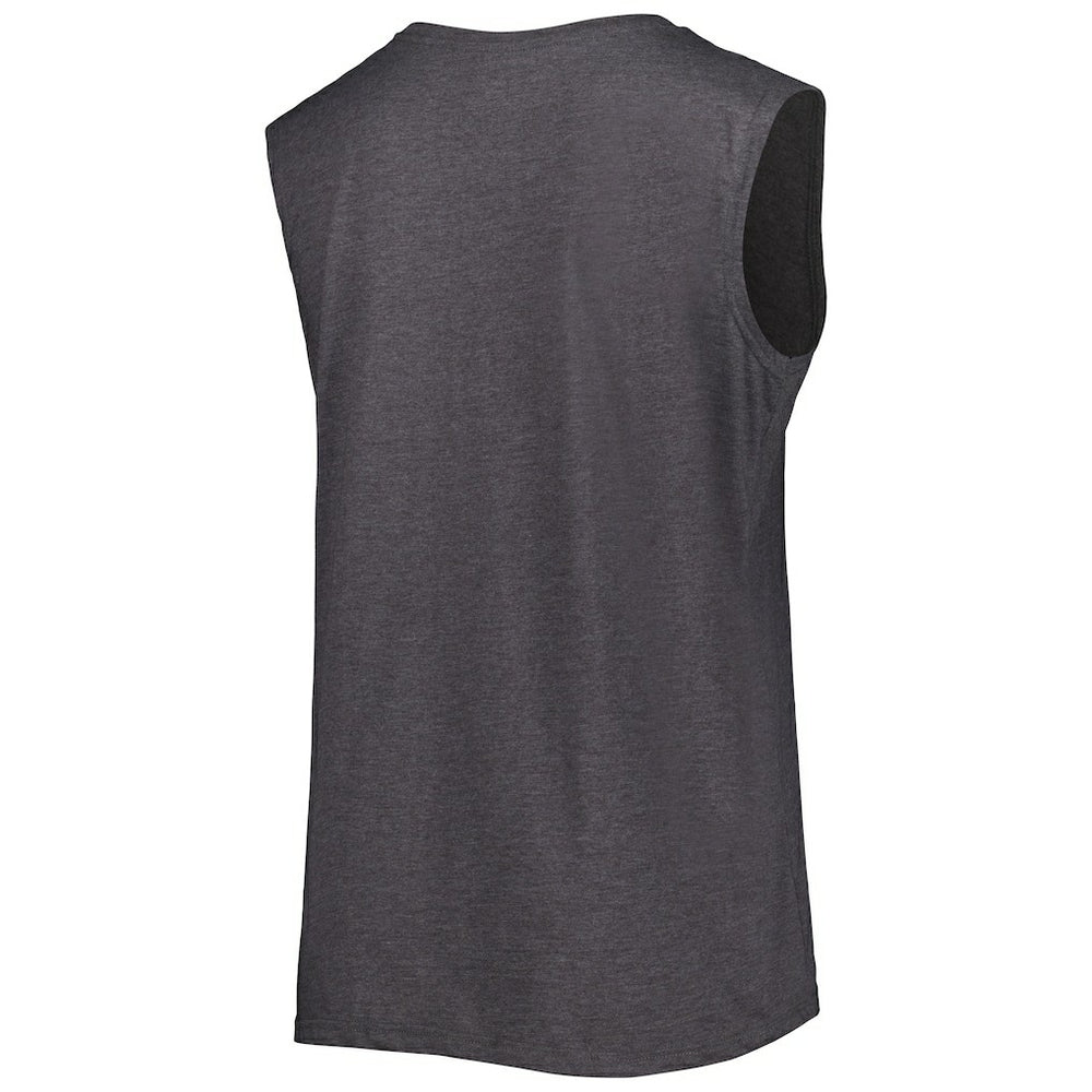 Las Vegas Raiders Women's Plus Size Tank Top Heather Charcoal