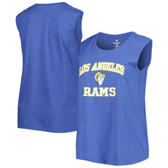 Los Angeles Rams Women's Plus Size Tank Top Royal