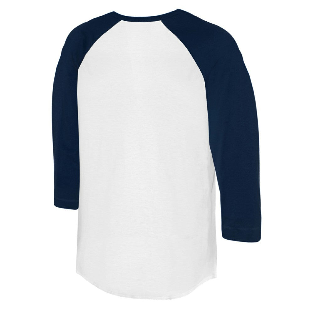 Minnesota Twins Tiny Turnip Women's Kate 3/4-Sleeve Raglan T-Shirt - White/Navy T-shirts
