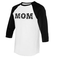 Chicago White Sox Tiny Turnip Women's Logo Mom 3/4-Sleeve Raglan T-Shirt - White/Black T-shirts