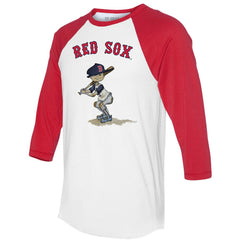 Boston Red Sox Tiny Turnip Women's Slugger 3/4-Sleeve Raglan T-Shirt - White/Red T-shirts