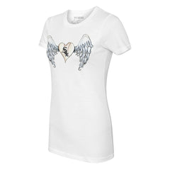 Chicago White Sox Tiny Turnip Women's Angel Wings T-Shirt - White T-shirts