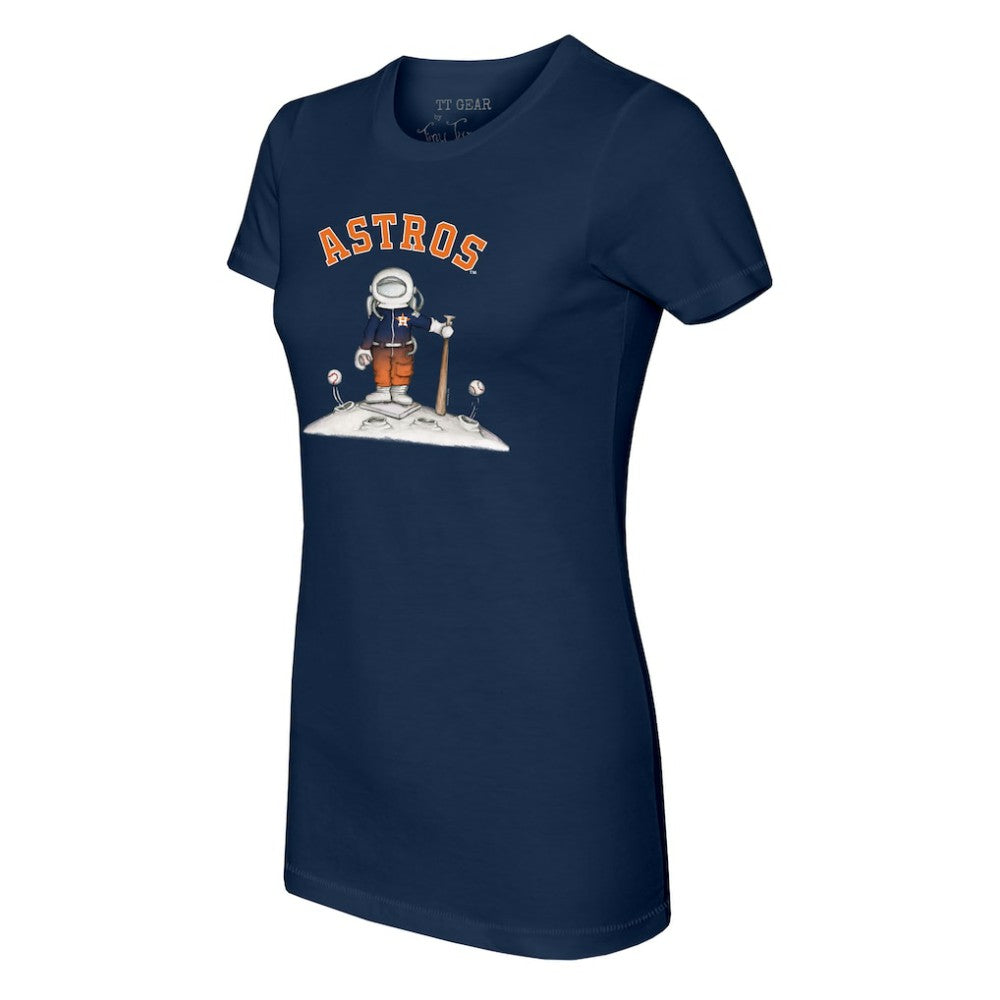 Houston Astros Tiny Turnip Women's Astronaut T-Shirt - Navy T-shirts