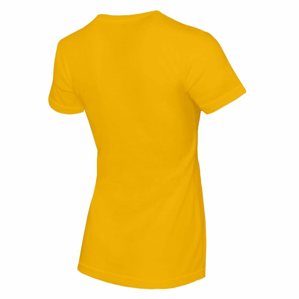 San Diego Padres Tiny Turnip Women's Base Stripe T-Shirt - Gold T-shirts