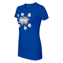 Los Angeles Dodgers Tiny Turnip Women's Baseball Pow T-Shirt - Royal T-shirts
