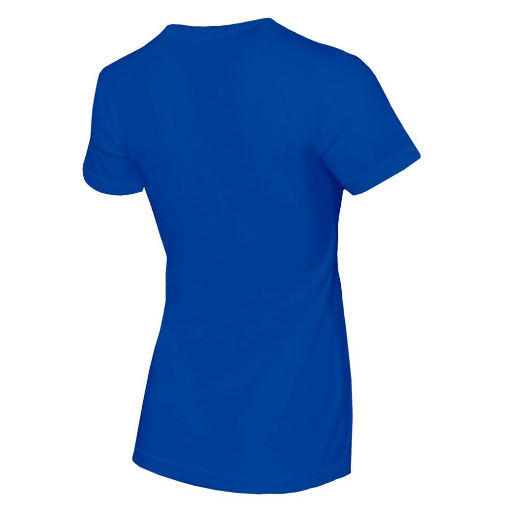 Chicago Cubs Tiny Turnip Women's Blooming Baseballs T-Shirt - Royal T-shirts