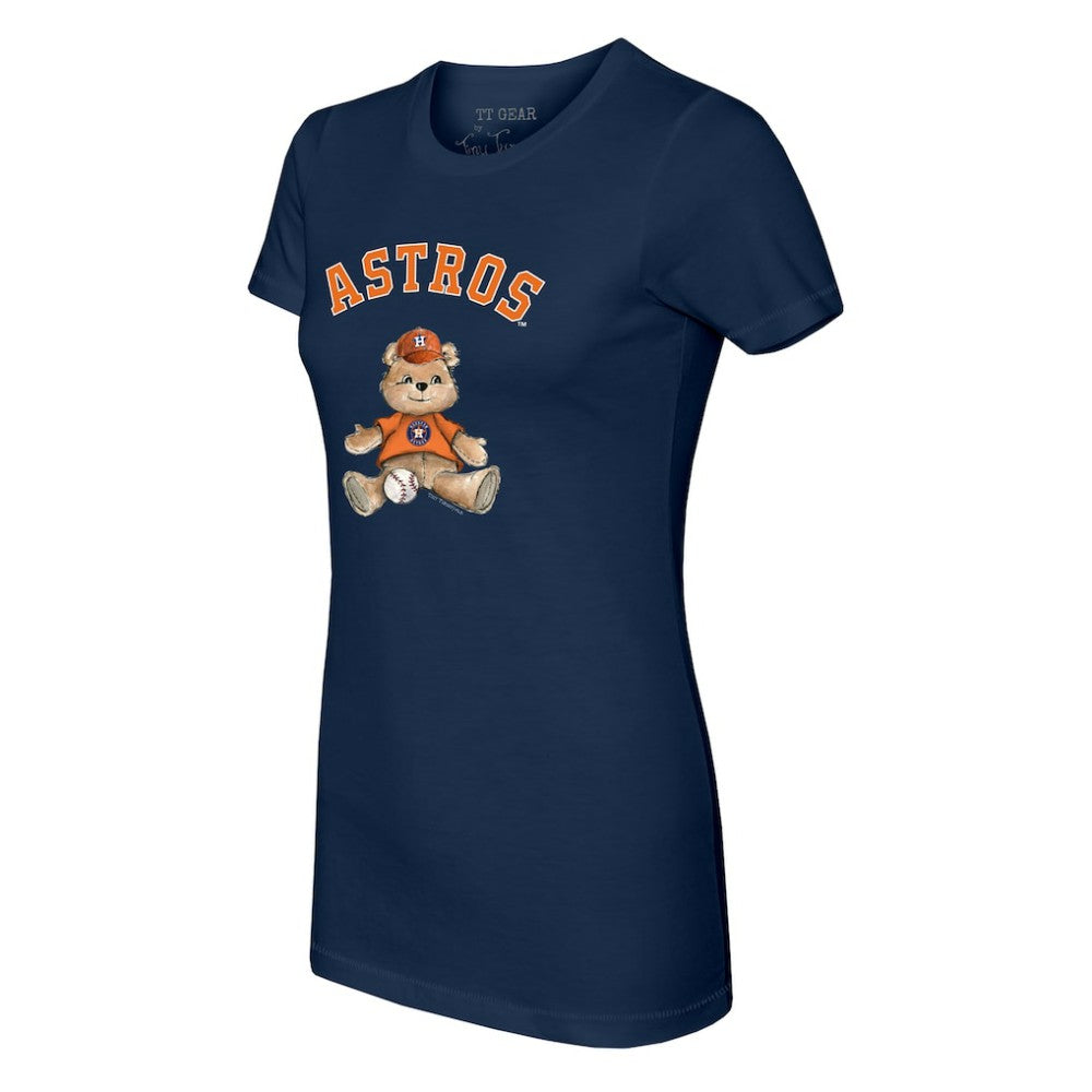 Houston Astros Tiny Turnip Women's Teddy Boy T-Shirt - Navy T-shirts