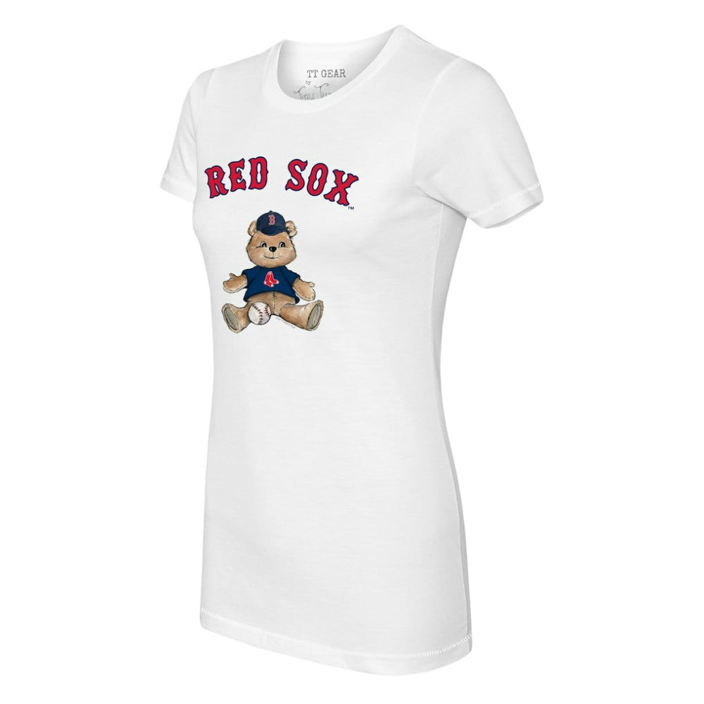 Boston Red Sox Tiny Turnip Women's Teddy Boy T-Shirt - White T-shirts