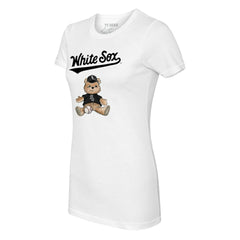 Chicago White Sox Tiny Turnip Women's Teddy Boy T-Shirt - White T-shirts