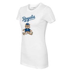 Kansas City Royals Tiny Turnip Women's Teddy Boy T-Shirt - White T-shirts