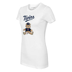 Minnesota Twins Tiny Turnip Women's Teddy Boy T-Shirt - White T-shirts