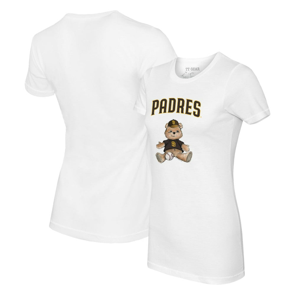 San Diego Padres Tiny Turnip Women's Teddy Boy T-Shirt - White T-shirts