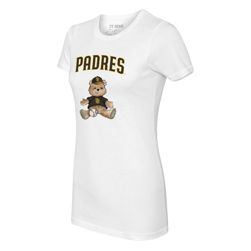 San Diego Padres Tiny Turnip Women's Teddy Boy T-Shirt - White T-shirts