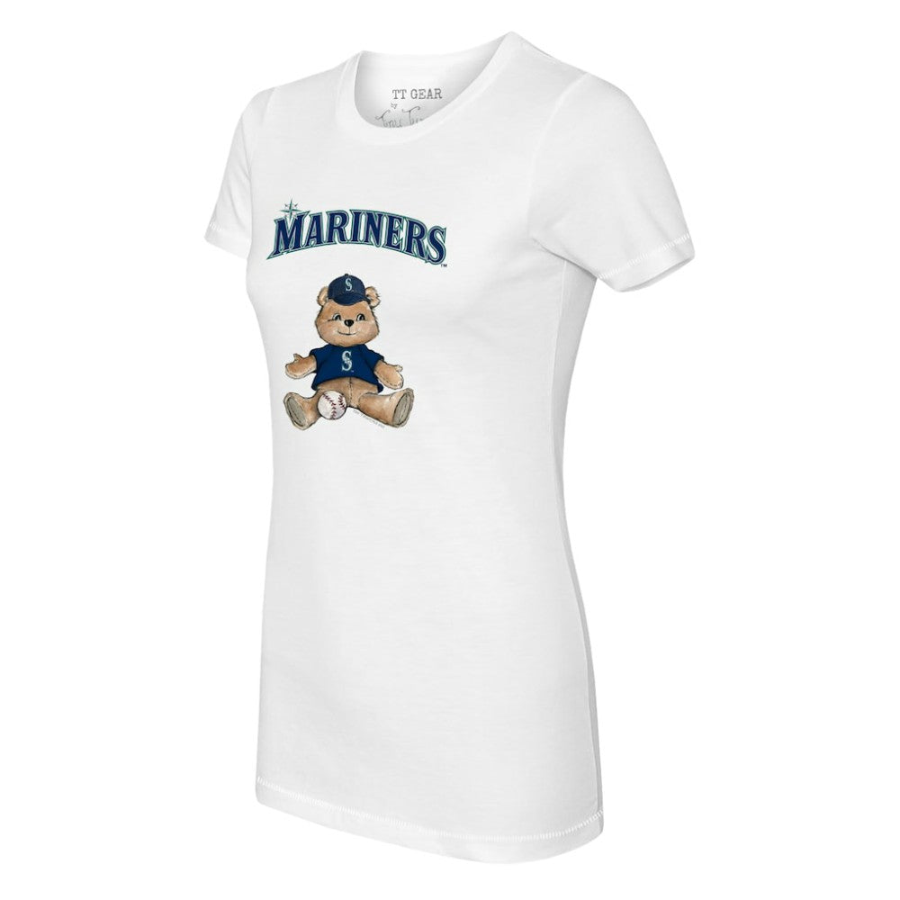 Seattle Mariners Tiny Turnip Women's Teddy Boy T-Shirt - White T-shirts