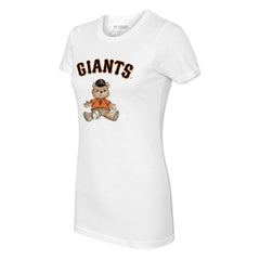 San Francisco Giants Tiny Turnip Women's Teddy Boy T-Shirt - White T-shirts