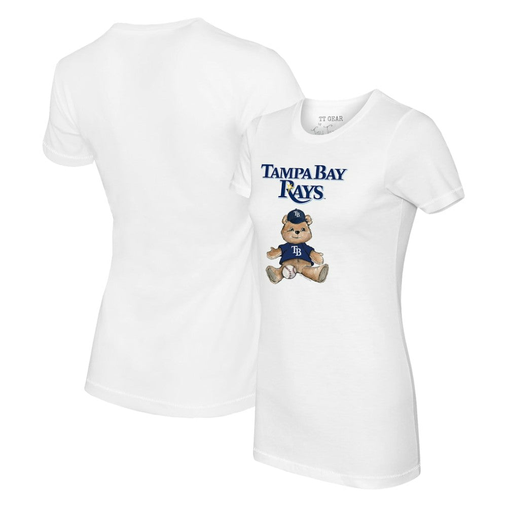 Tampa Bay Rays Tiny Turnip Women's Teddy Boy T-Shirt - White T-shirts