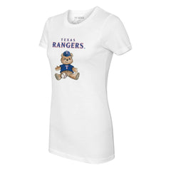 Texas Rangers Tiny Turnip Women's Teddy Boy T-Shirt - White T-shirts