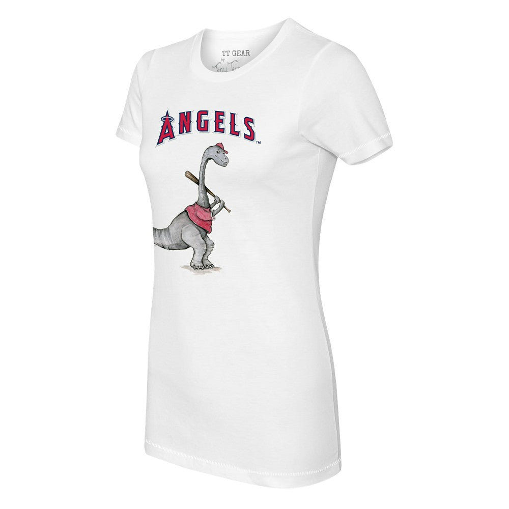 Los Angeles Angels Tiny Turnip Women's Bronto T-Shirt - White T-shirts
