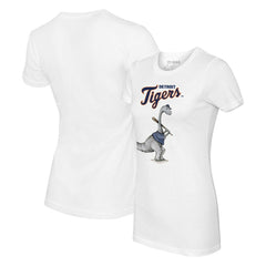 Detroit Tigers Tiny Turnip Women's Bronto T-Shirt - White T-shirts