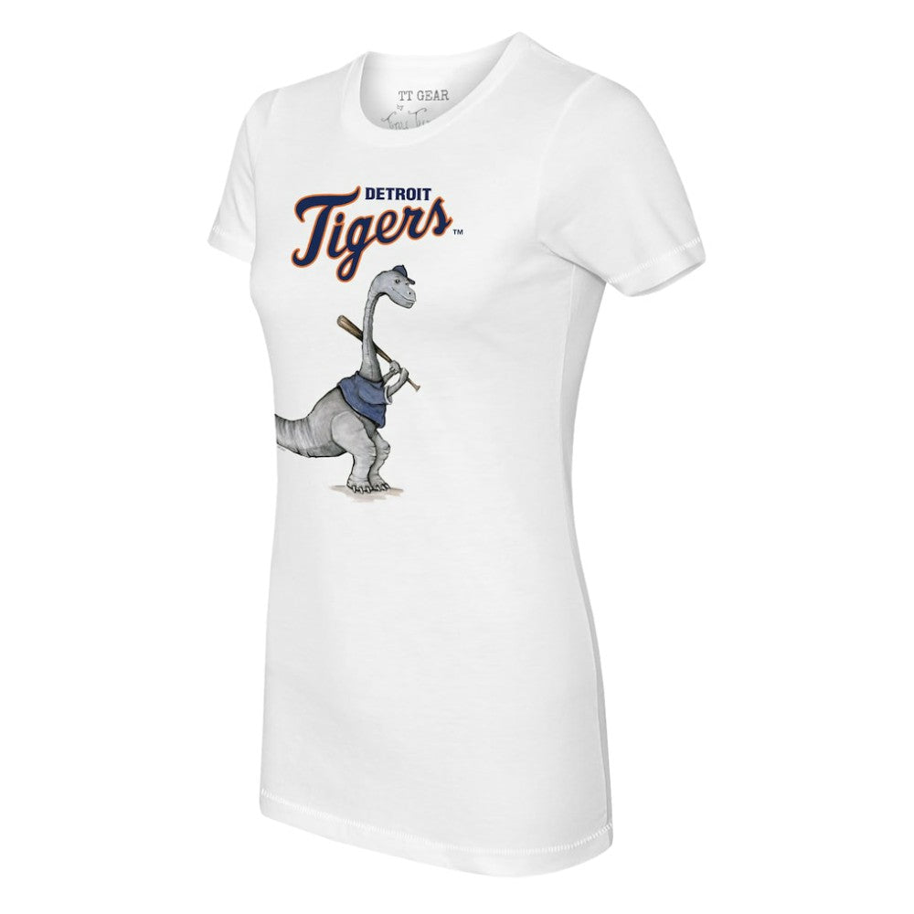 Detroit Tigers Tiny Turnip Women's Bronto T-Shirt - White T-shirts