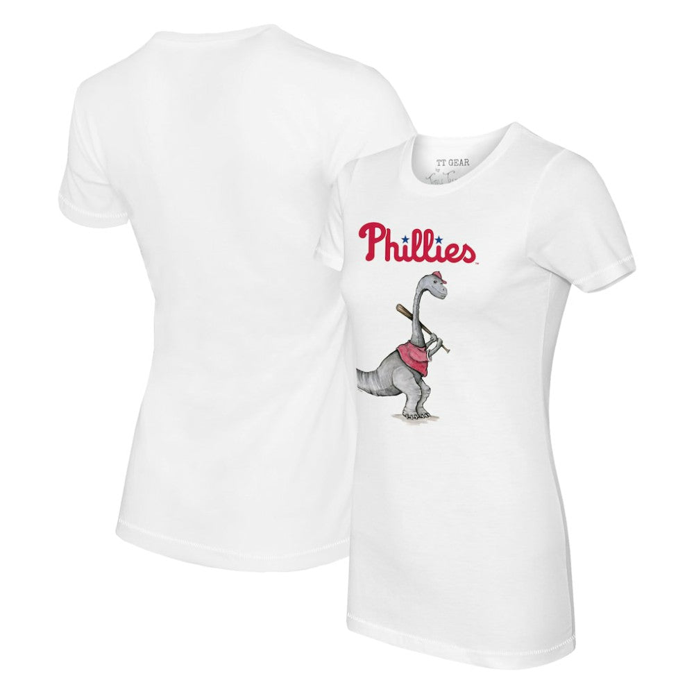 Philadelphia Phillies Tiny Turnip Women's Bronto T-Shirt - White T-shirts