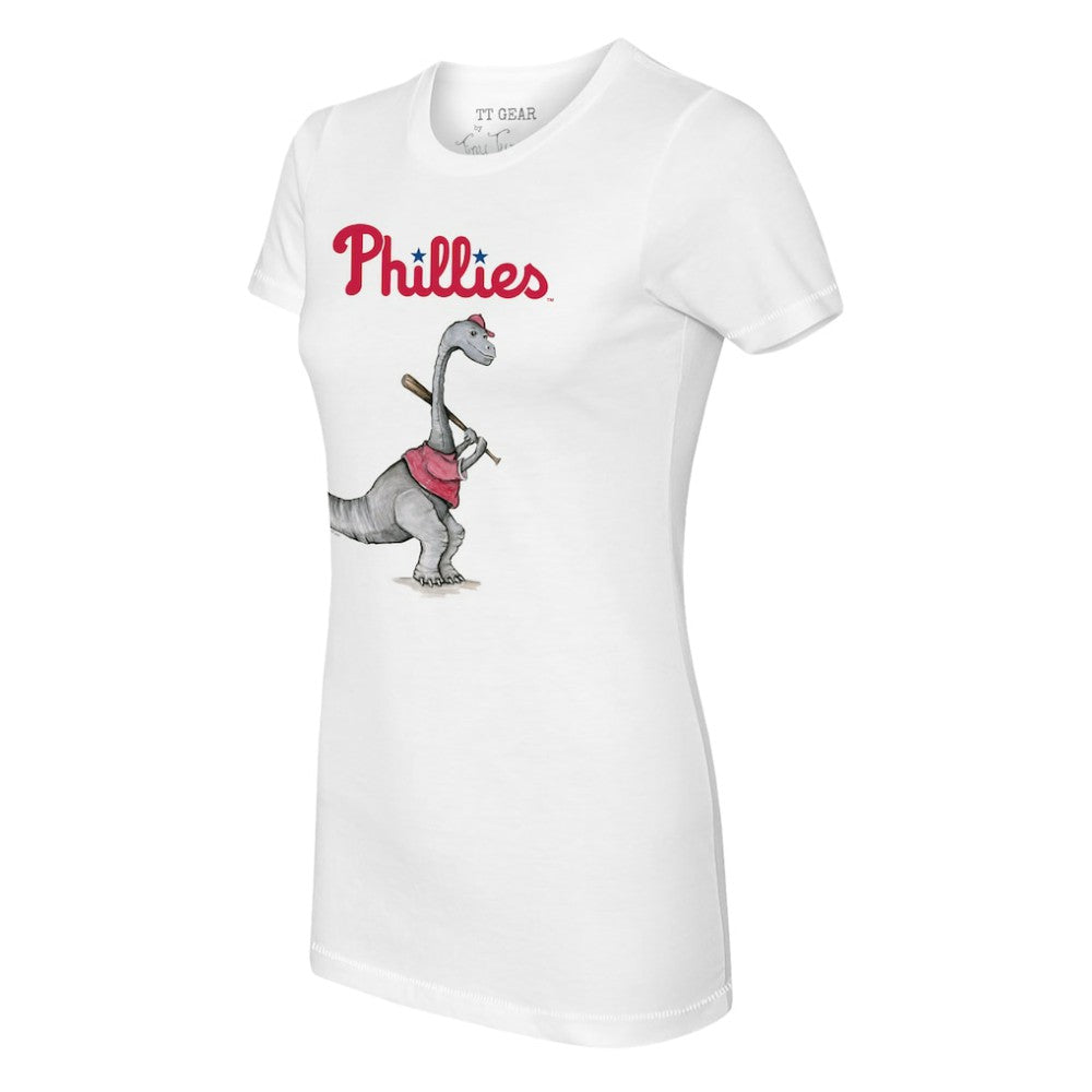 Philadelphia Phillies Tiny Turnip Women's Bronto T-Shirt - White T-shirts
