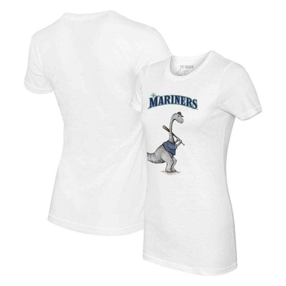 Seattle Mariners Tiny Turnip Women's Bronto T-Shirt - White T-shirts