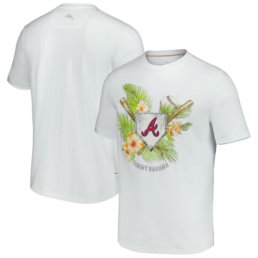 Atlanta Braves Tommy Bahama Island League T-Shirt - White T-shirts