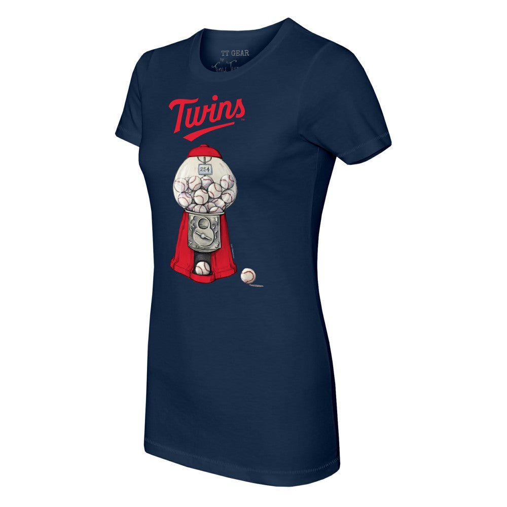 Minnesota Twins Tiny Turnip Women's Gumball Machine T-Shirt - Navy T-shirts