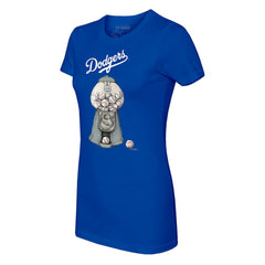 Los Angeles Dodgers Tiny Turnip Women's Gumball Machine T-Shirt - Royal T-shirts