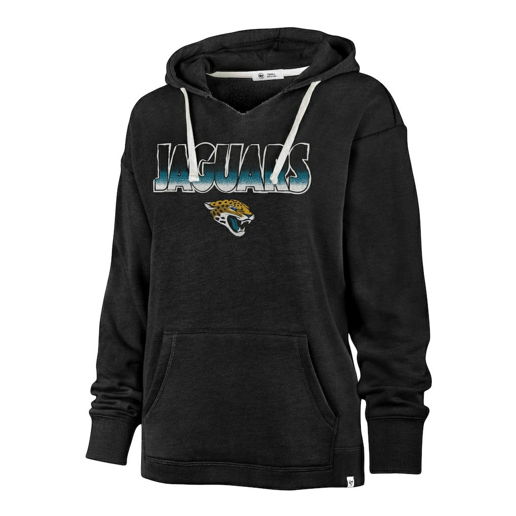 Jacksonville Jaguars '47 Women's Color Rise Kennedy Pullover Hoodie Black