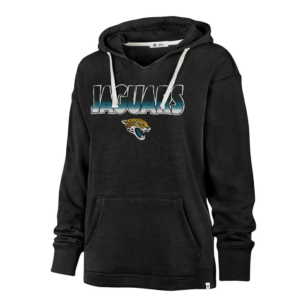 Jacksonville Jaguars '47 Women's Color Rise Kennedy Pullover Hoodie Black