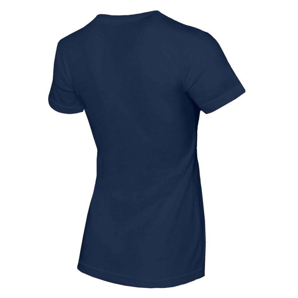 Atlanta Braves Tiny Turnip Women's Heart Bat T-Shirt - Navy T-shirts