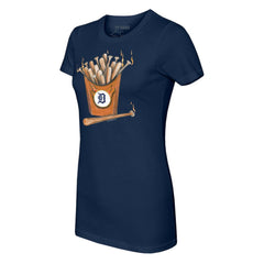 Detroit Tigers Tiny Turnip Women's Hot Bats T-Shirt - Navy T-shirts