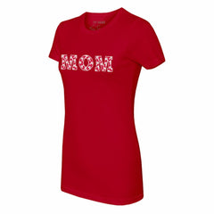 Philadelphia Phillies Tiny Turnip Women's Logo Mom T-Shirt - Red T-shirts