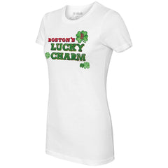 Boston Red Sox Tiny Turnip Women's Lucky Charm T-Shirt - White T-shirts