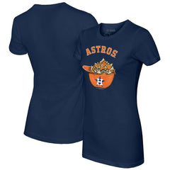 Houston Astros Tiny Turnip Women's Nacho Helmet T-Shirt - Navy T-shirts