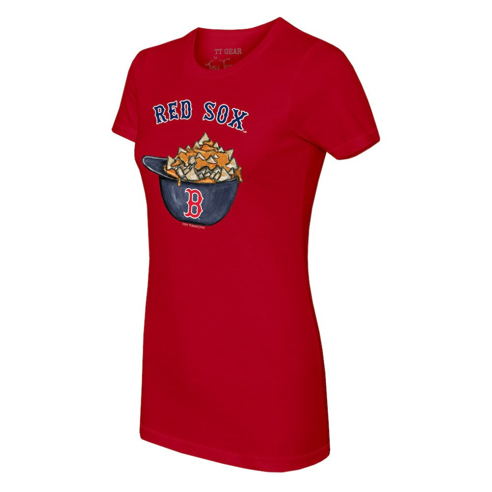 Boston Red Sox Tiny Turnip Women's Nacho Helmet T-Shirt - Red T-shirts