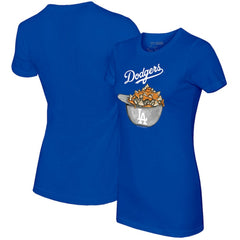 Los Angeles Dodgers Tiny Turnip Women's Nacho Helmet T-Shirt - Royal T-shirts
