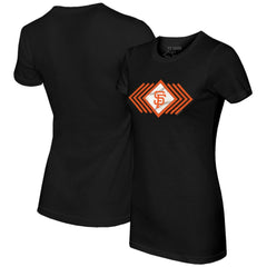 San Francisco Giants Tiny Turnip Women's Prism Arrows T-Shirt - Black T-shirts