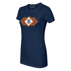 Detroit Tigers Tiny Turnip Women's Prism Arrows T-Shirt - Navy T-shirts