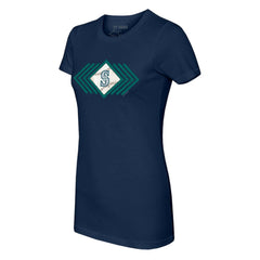 Seattle Mariners Tiny Turnip Women's Prism Arrows T-Shirt - Navy T-shirts