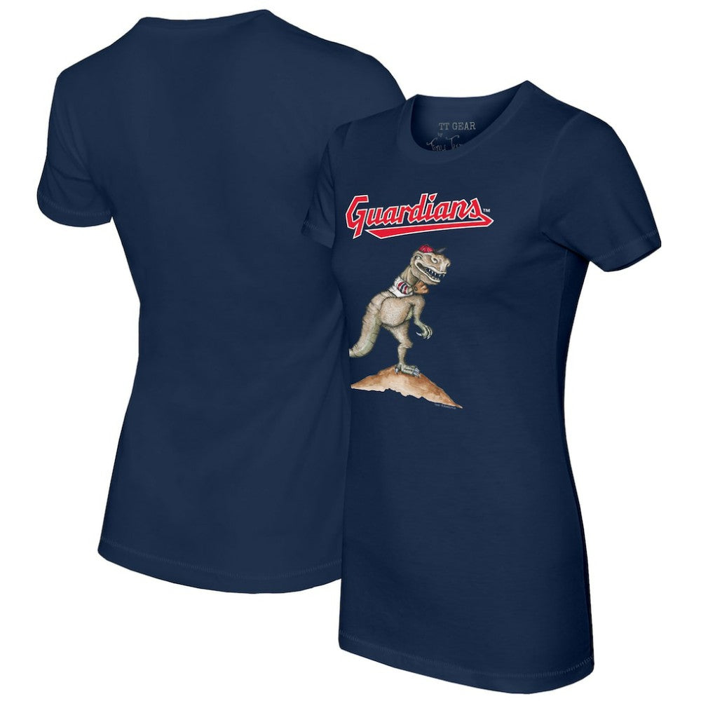 Cleveland Guardians Tiny Turnip Women's TT Rex T-Shirt - Navy T-shirts