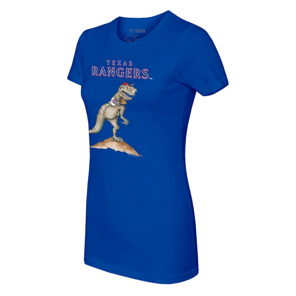 Texas Rangers Tiny Turnip Women's TT Rex T-Shirt - Royal T-shirts