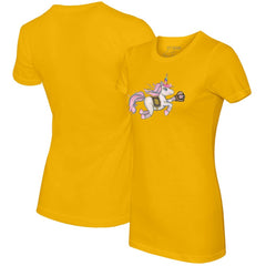 San Diego Padres Tiny Turnip Women's Unicorn T-Shirt - Gold T-shirts