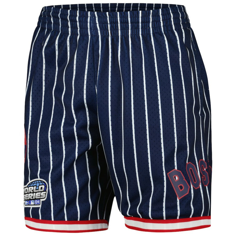 Boston Red Sox Mitchell & Ness Cooperstown Collection 2004 World Series City Collection Mesh Shorts - Navy Shorts