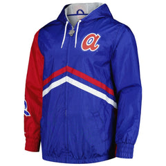 Atlanta Braves Mitchell & Ness Undeniable Full-Zip Hoodie Windbreaker Jacket - Royal Jackets